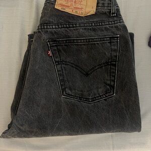 Levi's Black Jeans Classic Style Durable Denim 36/32